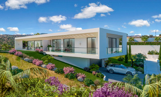 Modernistische villa te koop in het golfresort van Mijas met panoramisch zeezicht 39809 