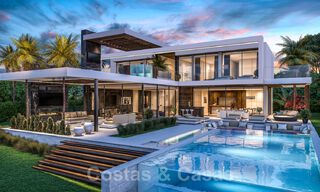 Nieuwe, moderne, architecturale villa met panoramisch zeezicht te koop in een vijfsterren golfresort in Marbella - Benahavis 39788 