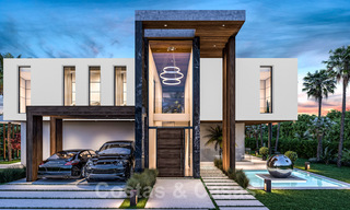 Nieuwe, moderne, architecturale villa met panoramisch zeezicht te koop in een vijfsterren golfresort in Marbella - Benahavis 39790 