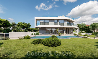 Luxueuze, nieuwbouw villa’s te koop aan de strandzijde met zeezicht in Marbella Oost 39811 