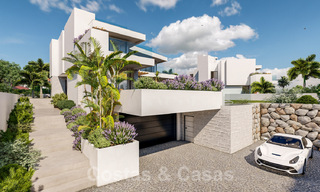 Luxueuze, nieuwbouw villa’s te koop aan de strandzijde met zeezicht in Marbella Oost 39814 