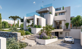 Luxueuze, nieuwbouw villa’s te koop aan de strandzijde met zeezicht in Marbella Oost 39817 