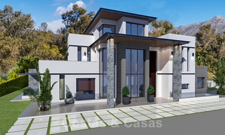 Grote prijsverlaging! Architecturale, moderne, eerstelijns golf villa’s te koop in Nueva Andalucia, Marbella 39818 