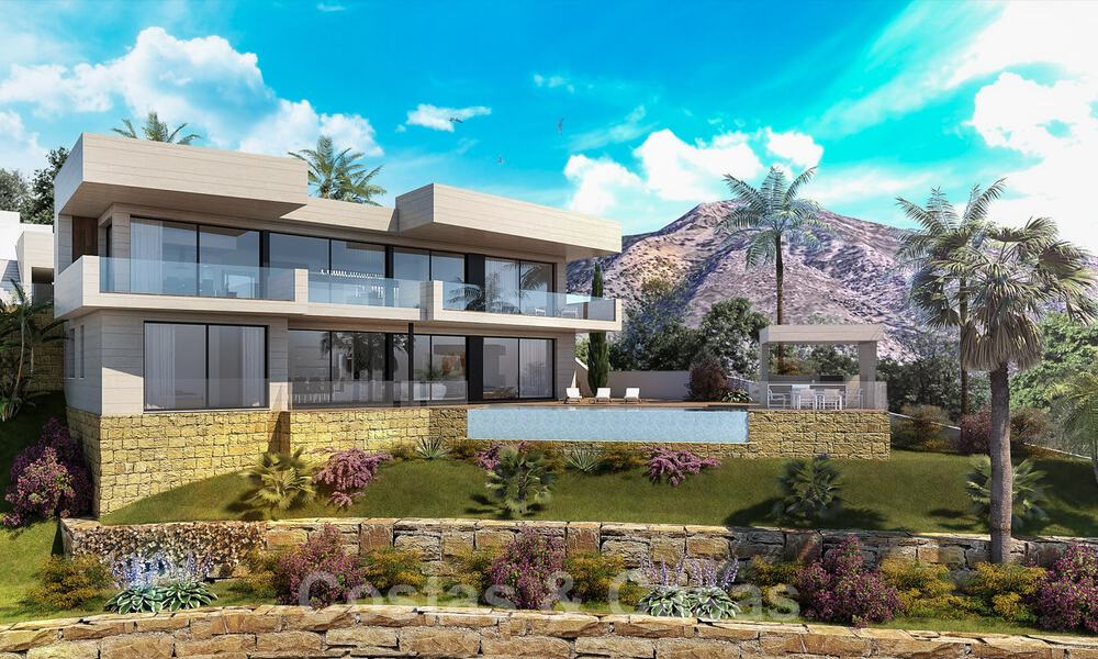 Moderne, nieuwbouw villa’s te koop met panoramisch zeezicht, nabij Mijas Pueblo, Costa del Sol 39862