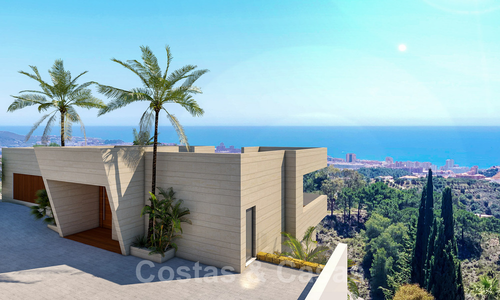 Moderne, nieuwbouw villa’s te koop met panoramisch zeezicht, nabij Mijas Pueblo, Costa del Sol 39863