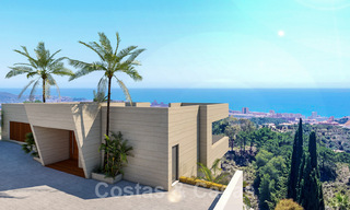 Moderne, nieuwbouw villa’s te koop met panoramisch zeezicht, nabij Mijas Pueblo, Costa del Sol 39863 
