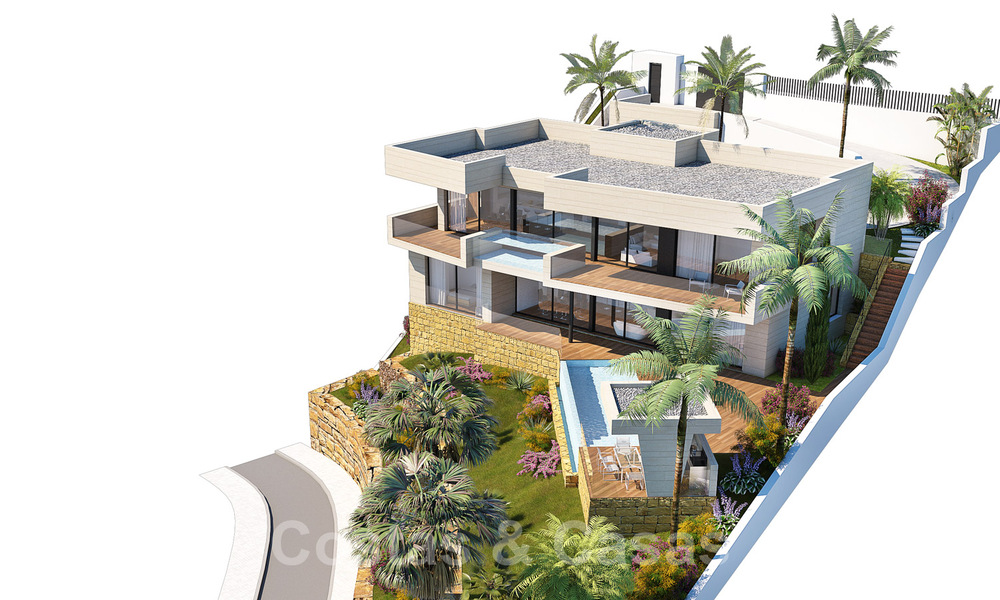 Moderne, nieuwbouw villa’s te koop met panoramisch zeezicht, nabij Mijas Pueblo, Costa del Sol 39864