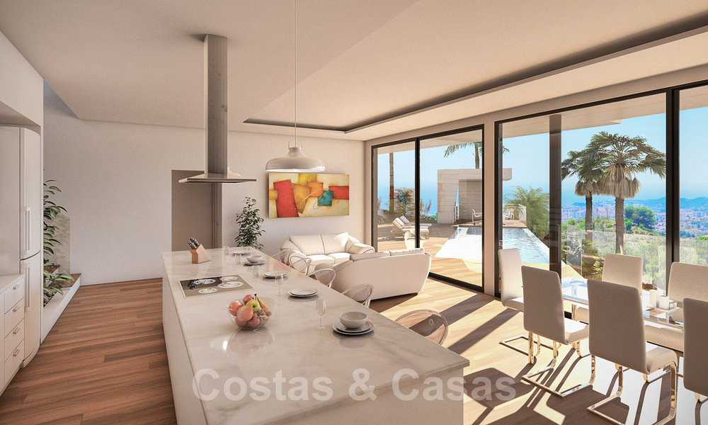 Moderne, nieuwbouw villa’s te koop met panoramisch zeezicht, nabij Mijas Pueblo, Costa del Sol 39865