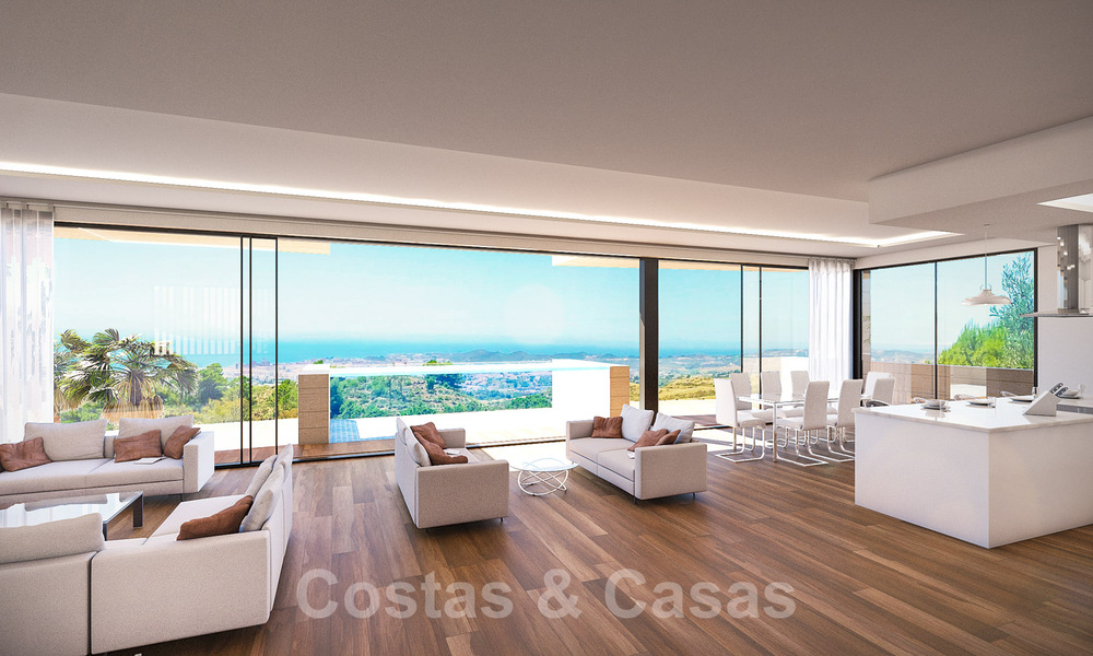 Moderne, nieuwbouw villa’s te koop met panoramisch zeezicht, nabij Mijas Pueblo, Costa del Sol 39866