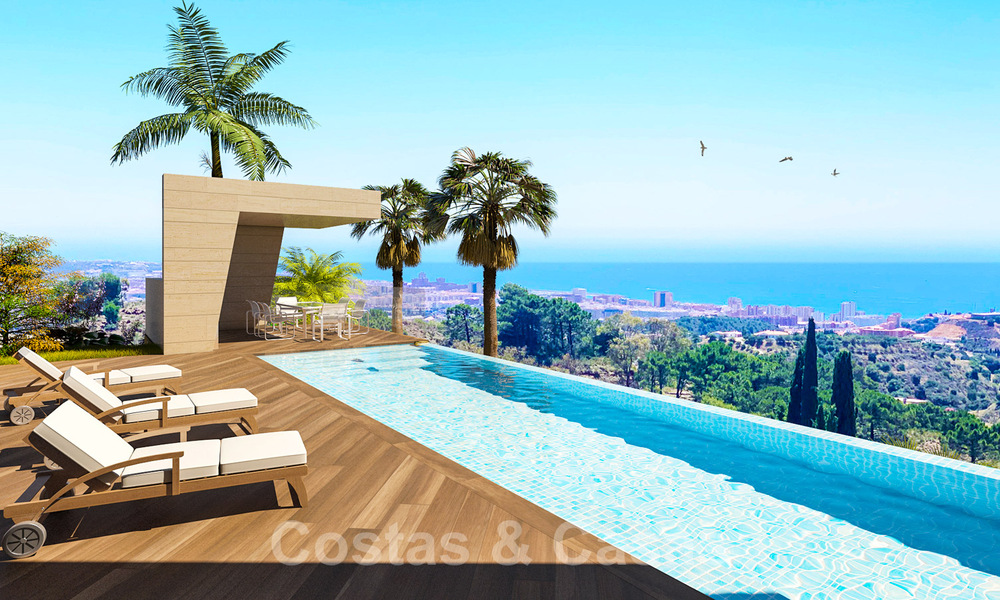 Moderne, nieuwbouw villa’s te koop met panoramisch zeezicht, nabij Mijas Pueblo, Costa del Sol 39872