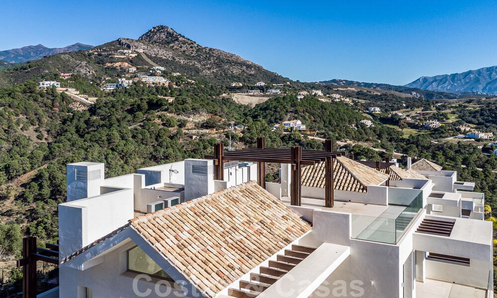 Instapklare, moderne - Andalusische, luxueuze nieuwbouw appartementen te koop met zeezicht in een gated resort in Benahavis - Marbella 40242