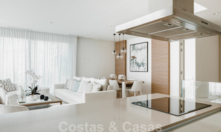 Instapklare, moderne - Andalusische, luxueuze nieuwbouw appartementen te koop met zeezicht in een gated resort in Benahavis - Marbella 40257 