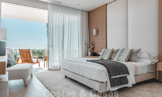 Instapklare, moderne - Andalusische, luxueuze nieuwbouw appartementen te koop met zeezicht in een gated resort in Benahavis - Marbella 40258 