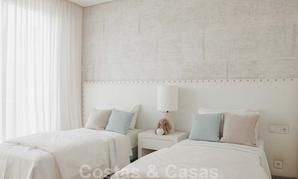 Instapklare, moderne - Andalusische, luxueuze nieuwbouw appartementen te koop met zeezicht in een gated resort in Benahavis - Marbella 40261