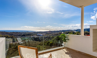 Instapklare, moderne - Andalusische, luxueuze nieuwbouw appartementen te koop met zeezicht in een gated resort in Benahavis - Marbella 40266 