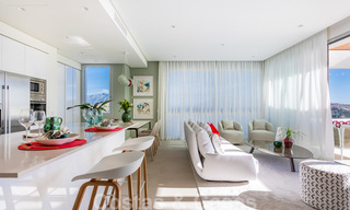 Instapklare, moderne - Andalusische, luxueuze nieuwbouw appartementen te koop met zeezicht in een gated resort in Benahavis - Marbella 40272 