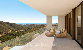 Moderne villa te koop in een natuurlijke omgeving, met panoramisch uitzicht op de vallei en de zee, in een gated resort in Benahavis - Marbella 778064 