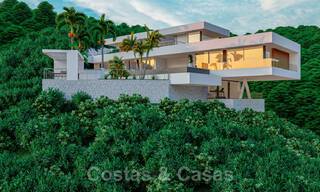Innovatieve nieuwbouwvilla te koop, passend in de geweldige natuurlijke omgeving, unieke kijk op het berglandschap en de Middellandse Zee, in een gated resort in Benahavis - Marbella 40531 