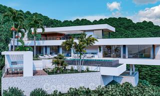 Innovatieve nieuwbouwvilla te koop, passend in de geweldige natuurlijke omgeving, unieke kijk op het berglandschap en de Middellandse Zee, in een gated resort in Benahavis - Marbella 40533 