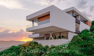 Innovatieve nieuwbouwvilla te koop, passend in de geweldige natuurlijke omgeving, unieke kijk op het berglandschap en de Middellandse Zee, in een gated resort in Benahavis - Marbella 40536 