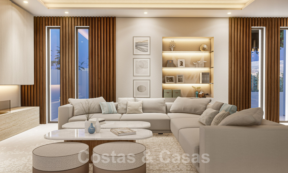 Moderne nieuwbouw villa te koop, op wandelafstand van het strand, beachside San Pedro de Alcantara, Marbella 40558