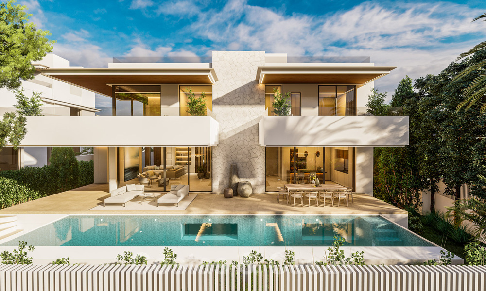 Moderne nieuwbouw villa te koop, op wandelafstand van het strand, beachside San Pedro de Alcantara, Marbella 40563