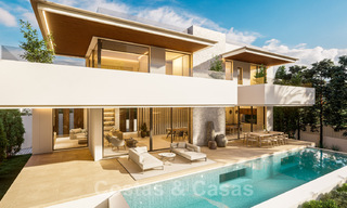 Moderne nieuwbouw villa te koop, op wandelafstand van het strand, beachside San Pedro de Alcantara, Marbella 40564 
