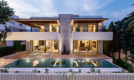Moderne nieuwbouw villa te koop, op wandelafstand van het strand, beachside San Pedro de Alcantara, Marbella 40567