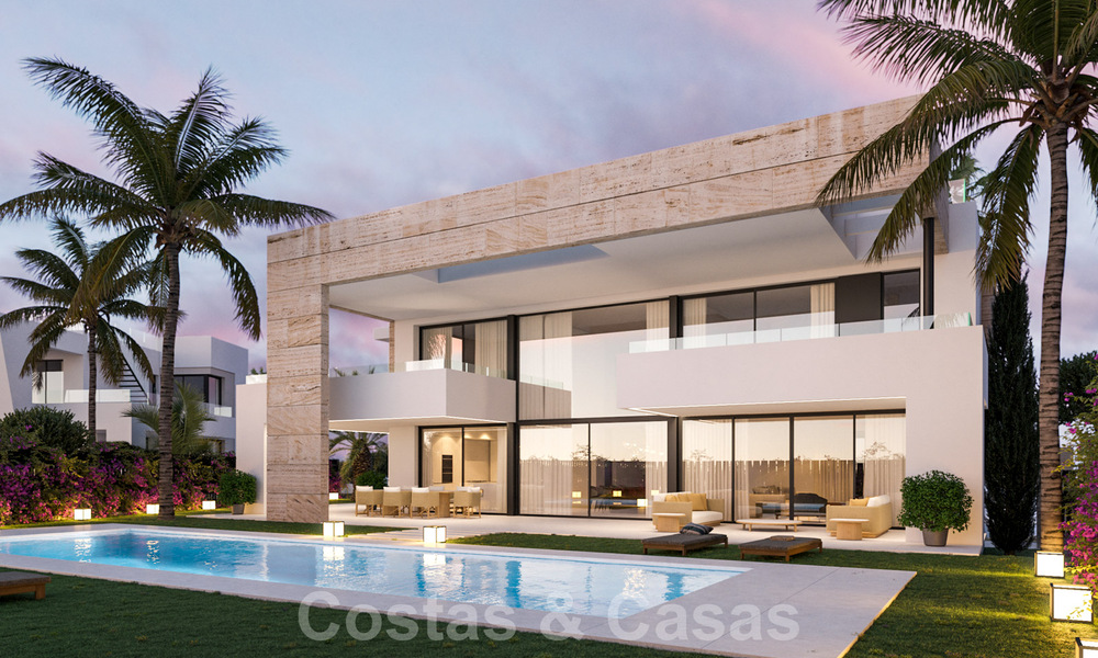 Luxe nieuwbouwvilla’s te koop, met zeezicht, in een gated community op de Golden Mile, Marbella 41145