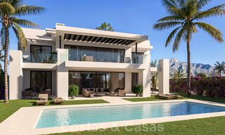 Luxe nieuwbouwvilla’s te koop, met zeezicht, in een gated community op de Golden Mile, Marbella 41147 