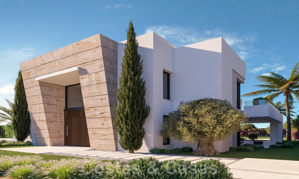Luxe nieuwbouwvilla’s te koop, met zeezicht, in een gated community op de Golden Mile, Marbella 41149