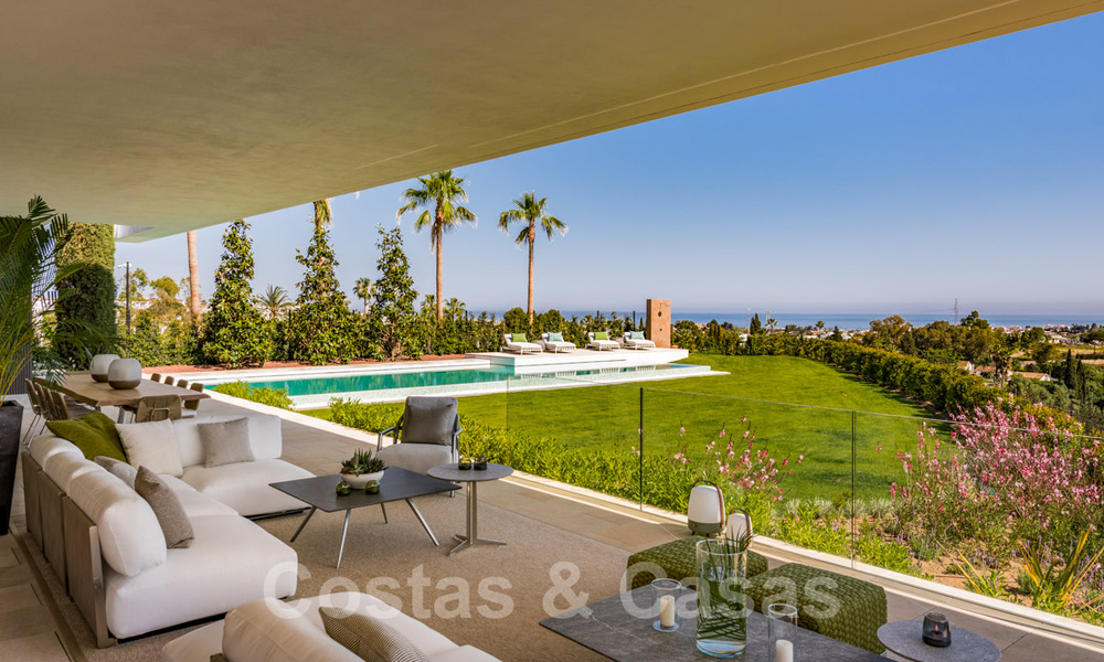 Royale, moderne villa te koop met spectaculair open zeezicht in een gated community in Benahavis - Marbella 40673