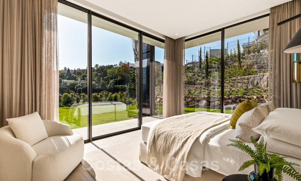 Royale, moderne villa te koop met spectaculair open zeezicht in een gated community in Benahavis - Marbella 40696