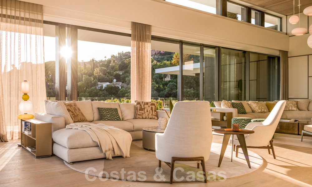 Royale, moderne villa te koop met spectaculair open zeezicht in een gated community in Benahavis - Marbella 40748