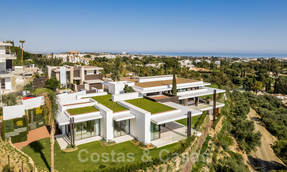 Royale, moderne villa te koop met spectaculair open zeezicht in een gated community in Benahavis - Marbella 40781