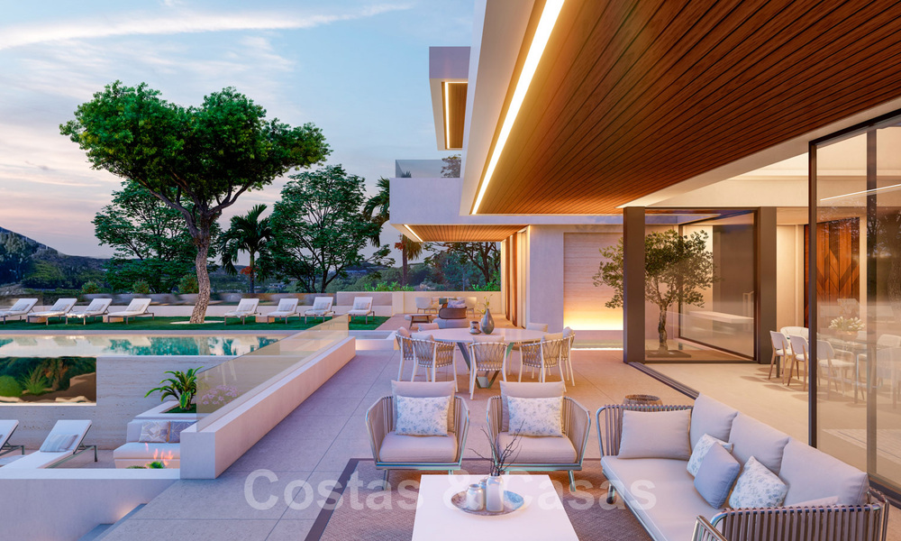 Bouwgrond+project voor luxevilla te koop, met uitzicht op het berglandschap en golf in de vallei van Nueva Andalucia, Marbella 41185