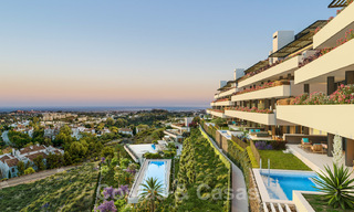Nieuw op de markt! Nieuwe, moderne, luxe appartementen te koop met panoramisch zeezicht in Marbella - Benahavis 41177 