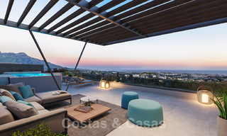 Nieuw op de markt! Nieuwe, moderne, luxe appartementen te koop met panoramisch zeezicht in Marbella - Benahavis 41203 