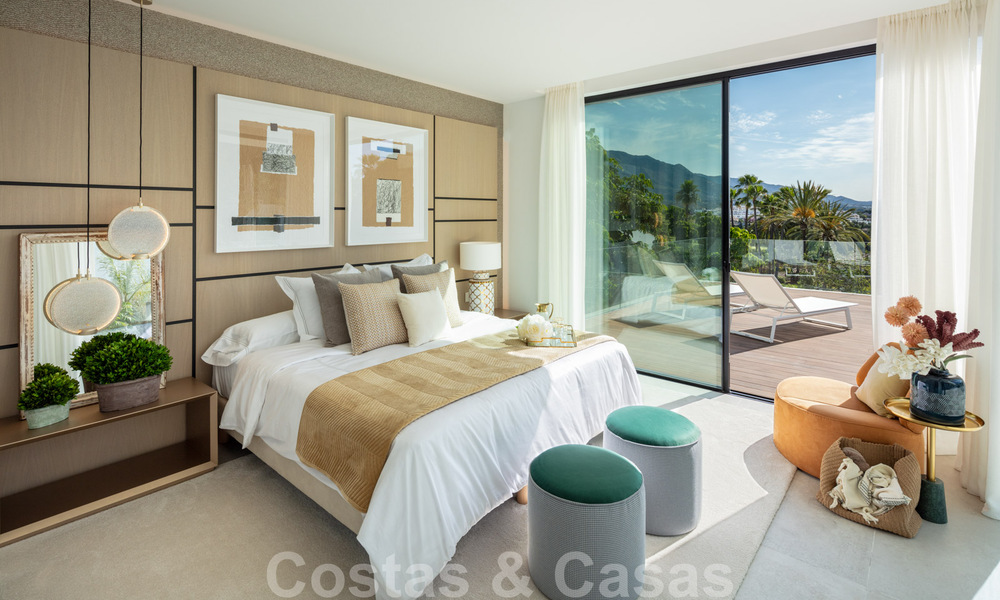 Luxueuze, LA-stijl villa te koop, met een open zicht op de La Concha berg in Nueva Andalucia - Marbella 41713