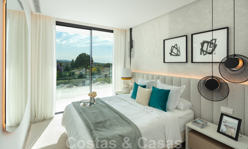 Luxueuze, LA-stijl villa te koop, met een open zicht op de La Concha berg in Nueva Andalucia - Marbella 41715