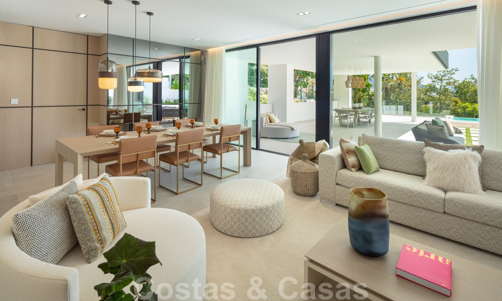 Luxueuze, LA-stijl villa te koop, met een open zicht op de La Concha berg in Nueva Andalucia - Marbella 41726