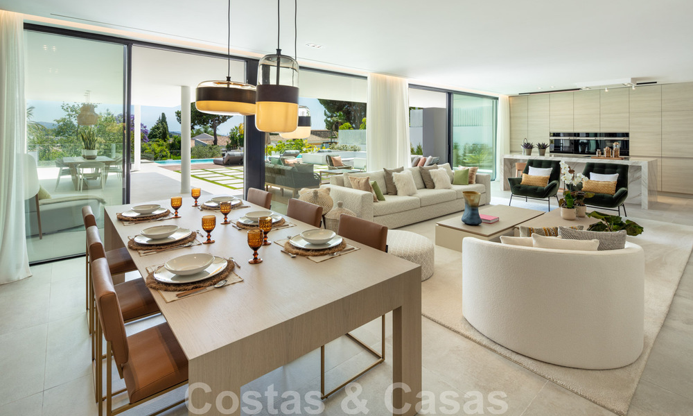 Luxueuze, LA-stijl villa te koop, met een open zicht op de La Concha berg in Nueva Andalucia - Marbella 41727