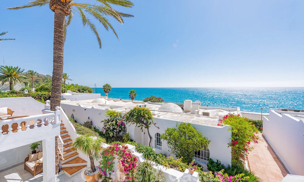 Charmant huis te koop, in een complex direct aan het strand, met prachtig zeezicht op de Golden Mile - Marbella 41635