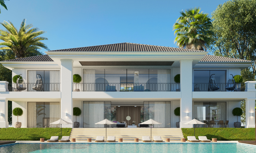 Nieuwe luxevilla, eerstelijns golf met uitzicht op de golfbaan te koop in Benahavis - Marbella 41758