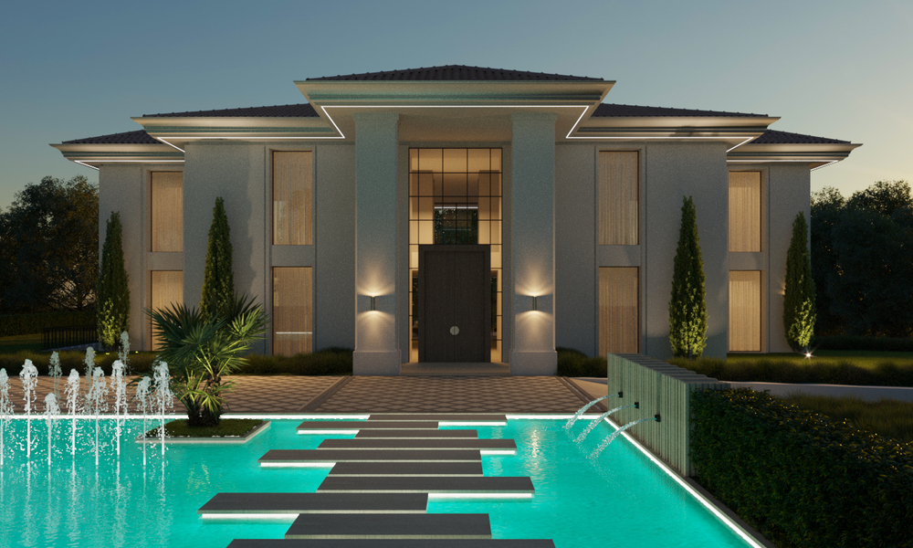 Nieuwe luxevilla, eerstelijns golf met uitzicht op de golfbaan te koop in Benahavis - Marbella 41759