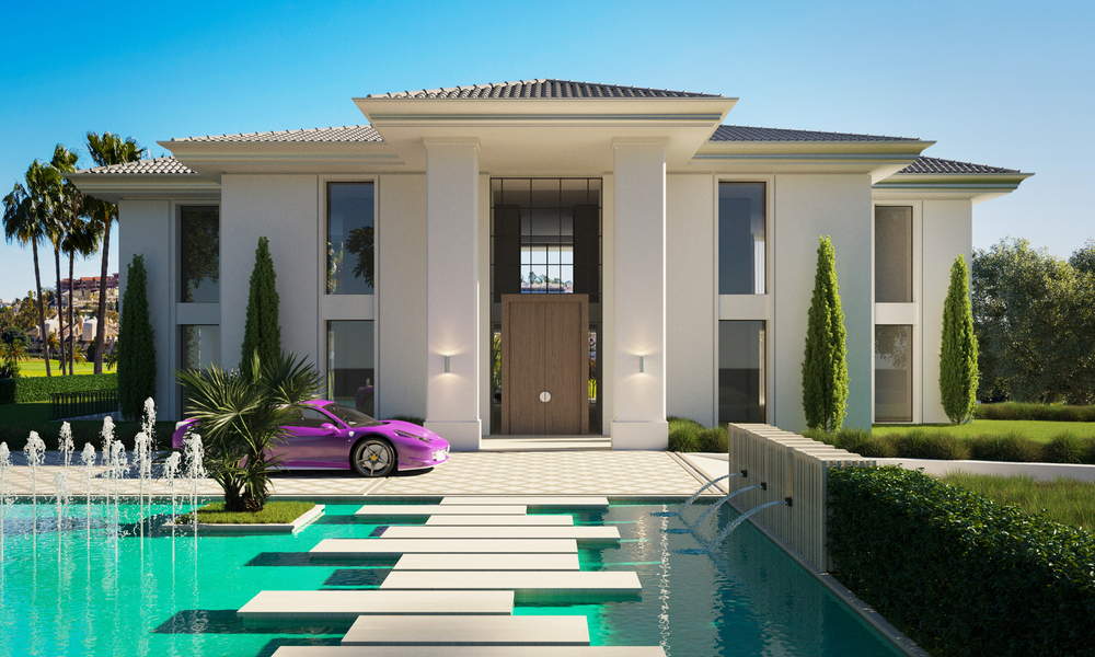 Nieuwe luxevilla, eerstelijns golf met uitzicht op de golfbaan te koop in Benahavis - Marbella 41760