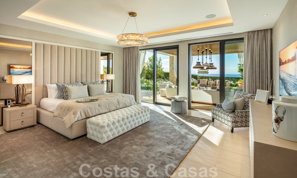 Eigentijdse, moderne luxevilla te koop in resort stijl met panoramisch zeezicht in Cascada de Camojan in Marbella 42084