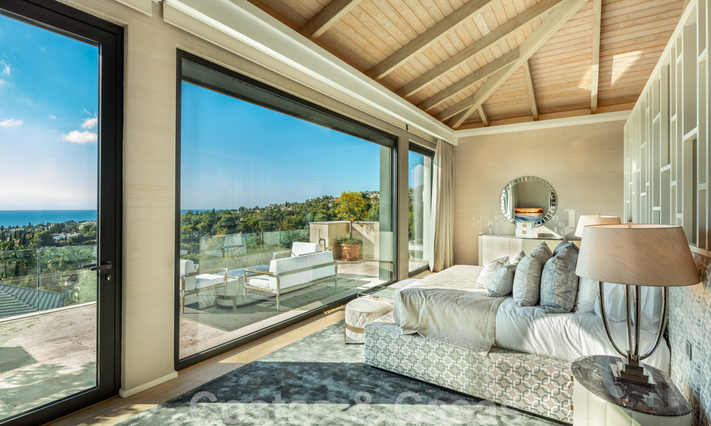 Eigentijdse, moderne luxevilla te koop in resort stijl met panoramisch zeezicht in Cascada de Camojan in Marbella 42092