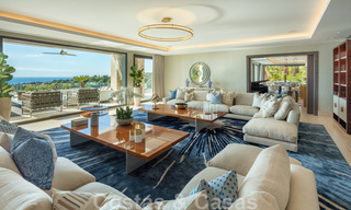 Eigentijdse, moderne luxevilla te koop in resort stijl met panoramisch zeezicht in Cascada de Camojan in Marbella 42100 