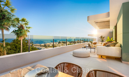 Moderne appartementen te koop, met mediterrane uitzichten, in La Cala de Mijas - Costa del Sol 42065